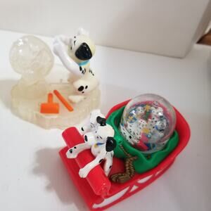 A collection of  dalmations McDonalds toys